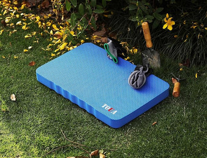 TOUA Garden Kneeling Pad, Kneeling Mat for Gardening, Bath Kneeler for Baby Bath, Large Support Knee 17.8x11x1.4 Thick High Density Foam Protective Knee, Knee Pads for Gardening, Planting Blue 2 Pack