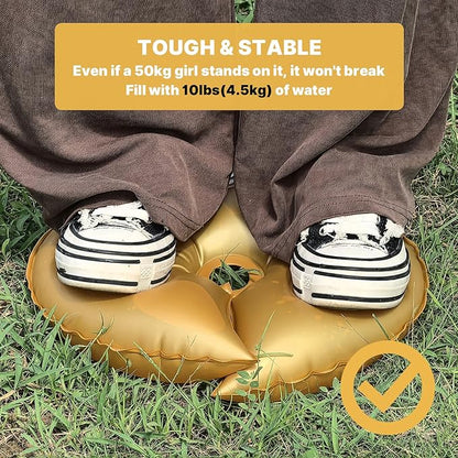 8 Pcs Golden Water Bags for Weight, Upgraded Weights for Backdrop Stand, Balloon Arch Weights for Wedding Birthday Party Arch Backdrop Stand, Metal Arch Frame Base, Thickened Water Fillable Base