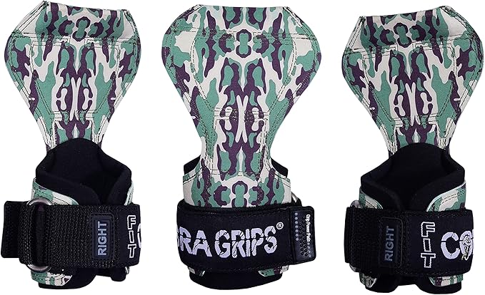 Cobra Grips PRO Weight Lifting Gloves Heavy Duty Straps Alternative with Power Lifting Hooks Padded Wrist Support for Deadlifts & Bodybuilding