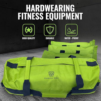 Sandbags for Working Out - 50 to 90 lbs - Adjustable Heavy Duty Equipment for Weight Training - 1 Outer, 3 Inner Sandbags - Portable Tough Workout - Non Slam