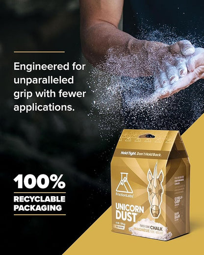 Friction Labs Premium Loose Climbing Chalk - High-Performance Hand Chalk with Superior Grip for Bouldering, Climbing, Weightlifting & More - Long Lasting & Skin Friendly Powdered Chalk