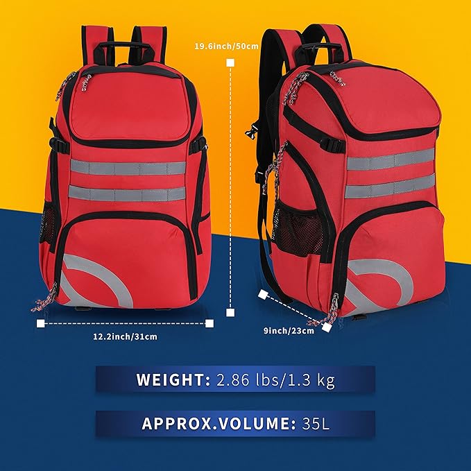 TRAILKICKER Basketball Bag Backpack with Ball Holder Multi-Sport Backpack for Soccer Volleyball Football Baseball Helmet