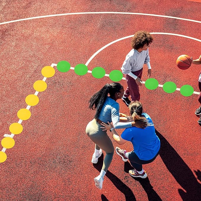 PATIKIL Spot Markers Non-Slip Floor Dots Agility Markers Flat Field Cones Poly Dots