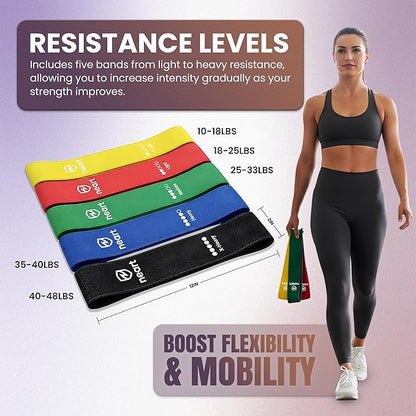 Premium Pilates Reformer Board with Resistance Bands Set – Foldable Home Pilates Machine with Push-Up Bars, Pilates Bar & Fabric Bands for Full-Body Workout, Core Strength & Glute Training