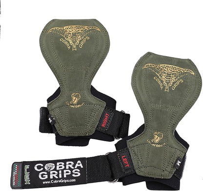 Cobra Grips Flex Model Weight Lifting Gloves Heavy Duty Straps Alternative Power Lifting Hooks for Deadlifts with Padded Wrist Wrap Support Bodybuilding