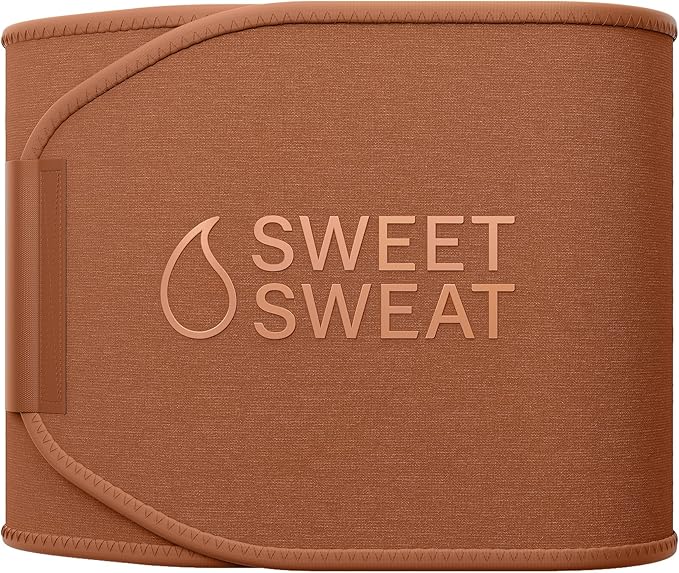 Sweet Sweat Waist Trimmer Toned Series - Premium Sweat Enhancing Fitness Belt for Women & Men - 5 Adjustable Sizes