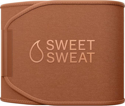 Sweet Sweat Waist Trimmer Toned Series - Premium Sweat Enhancing Fitness Belt for Women & Men - 5 Adjustable Sizes