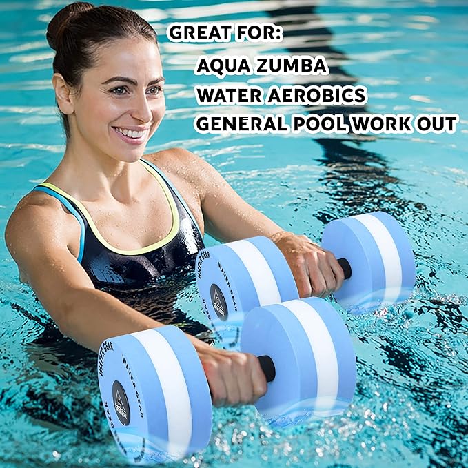 Water Gear Hydro Buoys Minimum - Water Fitness and Pool Exercise - Intense Workout Without Added Stress - Easy on Joints (80% resistance)