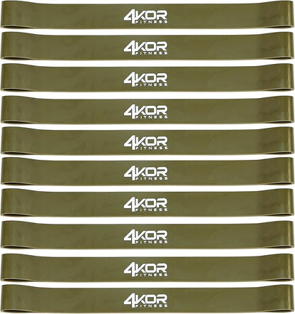 4KOR Fitness Resistance Loop Band Set, Perfect for Crossfit, Yoga, Physical Therapy, and Booty Building