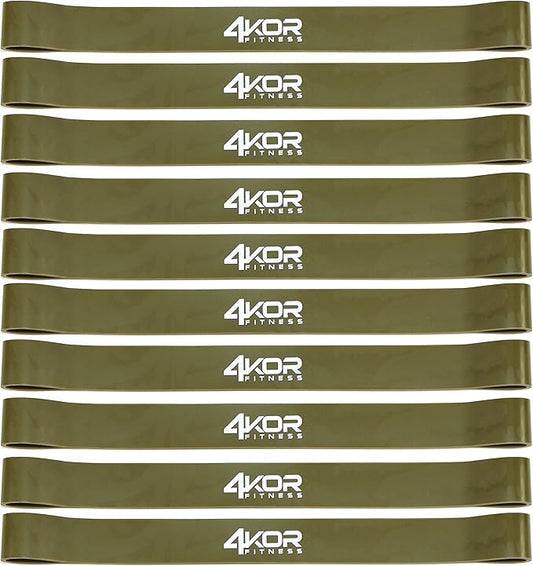 4KOR Fitness Resistance Loop Band Set, Perfect for Crossfit, Yoga, Physical Therapy, and Booty Building