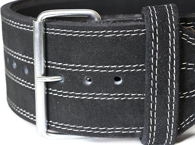 SERIOUS STEEL FITNESS Leather Weight Lifting Belt | Powerlifting, Weightlifting & Exercise Belt | 4" Wide & 10mm Thick