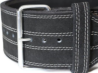 SERIOUS STEEL FITNESS Leather Weight Lifting Belt | Powerlifting, Weightlifting & Exercise Belt | 4" Wide & 10mm Thick