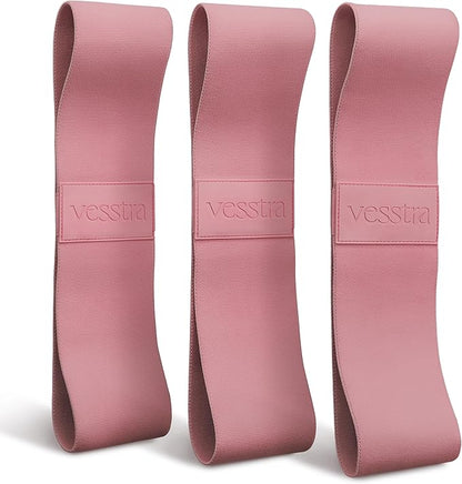 Premium Loop Resistance Bands Set - Non Slip Fabric Booty Bands for Glutes & Legs (Light, Medium, Heavy) | Hip Bands for Pilates, Strength Training & Home Workouts