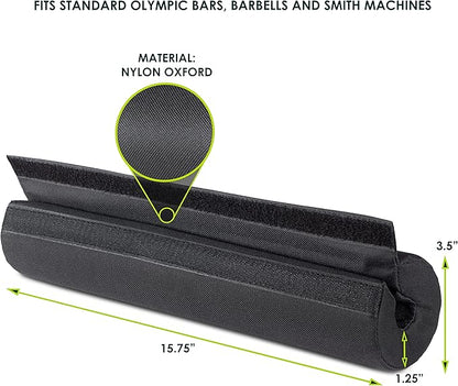 ProsourceFit Weight Lifting Barbell Pad, Thick Protective Padding for Neck & Shoulders for Squats, Hip Thrusts, Lunges