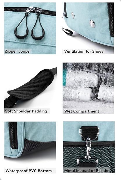 Fitgriff® Gym Bag for Men & Women with Shoe & Wet Compartment - Duffle Bag for Travel, Sports, Fitness & Workout