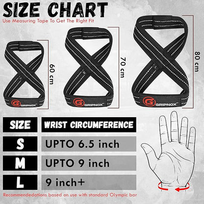 – Weight Lifting Straps Figure 8, Anti Slip Padded Wrist Support for Gym Workout Deadlift, Weightlifting, Powerlifting, Hand Bar Grip & Cross Training Strong Weightlifting Wrist Straps.