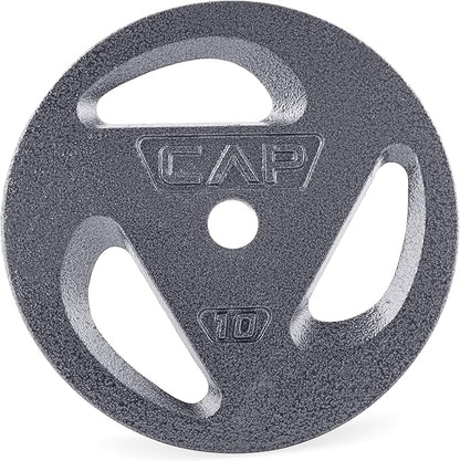 CAP Barbell Standard 1-Inch Grip Plates, Single, 10 Pound