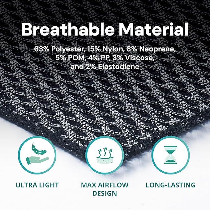 OPPO RW501 Breathable Back Stabilizer with Flexible Stays - Lower Back Pain Relief, Sciatica Pain Relief, Herniated Disc Relief, and Weight Lifting (Black, L/XL, 1-Pack)