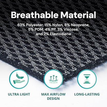 OPPO RW501 Breathable Back Support Belt - Back Stabilizer with Flexible Stays - Relief for Lower Back Pain, Herniated Disc, Sciatica, Scoliosis and Heavy Lifting Work (Black, S/M)