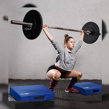 Yes4All Silencer Drop Pads/Weightlifting Drop Pads with PVC Cover & Easy Carry Handles – Sold in PairsVariation Theme
