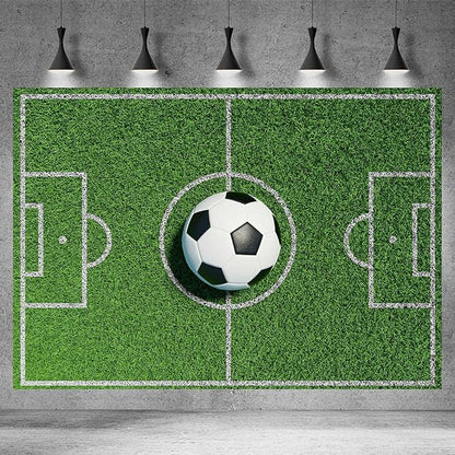 7x5ft Football Backdrop Green Grass Field Photography Backdrop Sports Game Party Birthday Party Backgrounds Football Court Sports Stadium Boys Children Adult Portraits Photo Studio Props