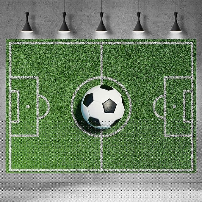 Football Background Green Grass Field Photography Backdrop Sports Game Party Birthday Party Backgrounds Football Court Sports Stadium Boys Children Adult Portraits Photo Studio Props 9x6ft