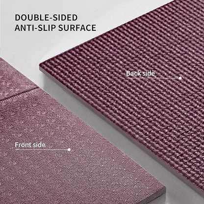 PROIRON Foldable Yoga Mat 0.24"/0.16" for Home Workout & Travel, Non Slip Travel Yoga Mats with Carry Bag, Packable Yoga Mat for Home Gym, Pilates, Fitness,Stretching