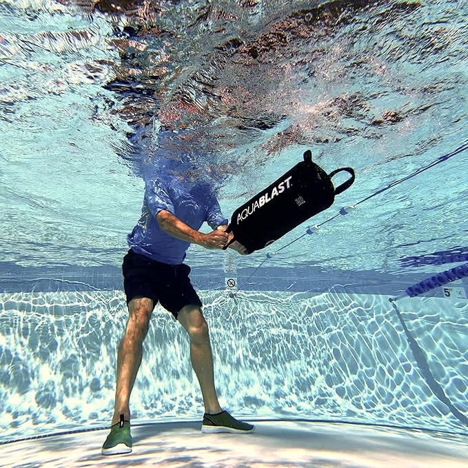 Portable Fitness and Punching Bag for Pools & Swim Spas | Full-Body, Low-Impact Water Resistance Workout | Quick 30-Second Set-Up | Compact & Travel-Friendly