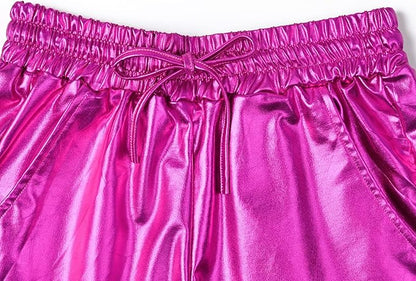 Perfashion Women's Metallic Shorts Summer Sparkly Hot Outfit Shiny Short Pants