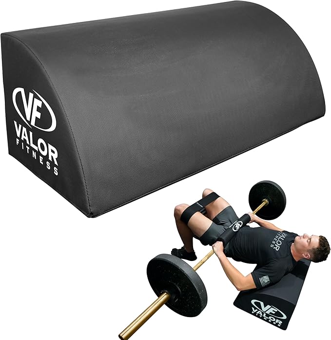 Valor Fitness Hip Thrust Pad Glute Training Box for Home Gym, Non Slip Foam Platform for Step Ups, Squats, Core and Lower Body Strength