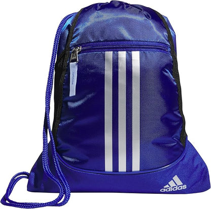 adidas Alliance Sackpack – Drawstring Backpack for Sports, Small Gym Bag