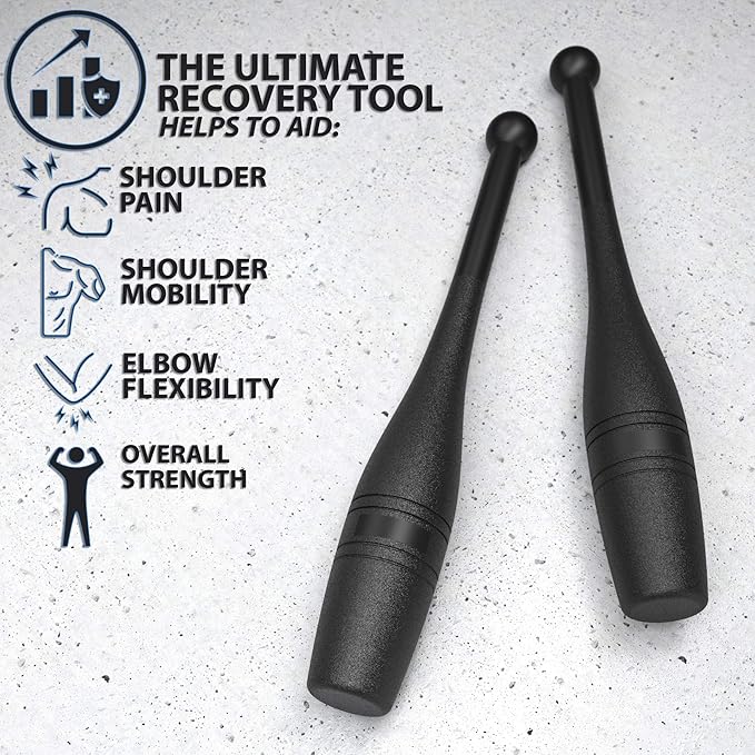 Synergee Indian Clubs 1lb, 2lb, 5lb, 10lb & 15lb. Power Clubs - Exercise Weight Club Bells - Grip and Forearm Strength Trainer - Sold in Pairs