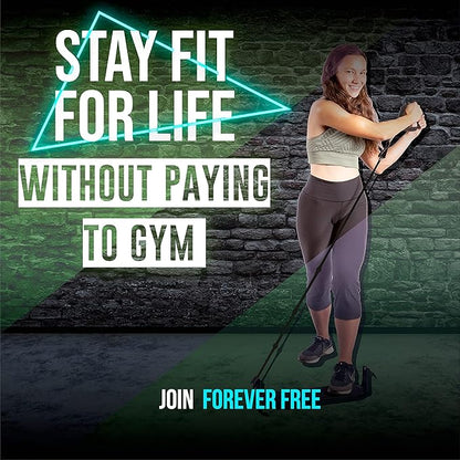 Portable Exercise Equipment for Home Workouts with Best Workout Accessories for Exercise & Fitness Home Gyms- Board,Bar,Resistance Bands Full Body Workout Machine & more at Home Gym Equipment Machines