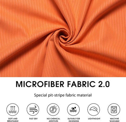 4Monster Microfiber Camping Towel - Quick Dry, Super Absorbent, Lightweight Travel Towel for Hiking, Beach, Gym, Backpacking, Yoga - Compact with Carry Bag (Orange, X Large(63" x 32.2"))