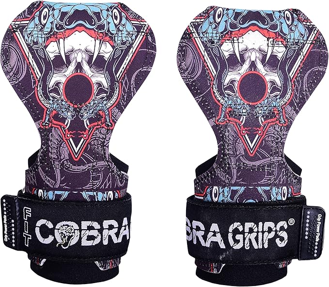 Cobra Grips PRO Weight Lifting Gloves Heavy Duty Straps Alternative with Power Lifting Hooks Padded Wrist Support for Deadlifts & Bodybuilding