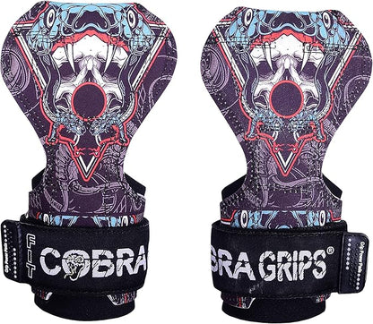 Cobra Grips PRO Weight Lifting Gloves Heavy Duty Straps Alternative with Power Lifting Hooks Padded Wrist Support for Deadlifts & Bodybuilding