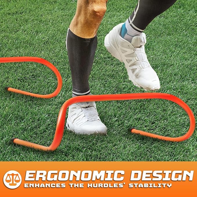 Yes4All Agility Speed Training Agility Hurdles for Athletes - 5 Pack - Speed and Agility Training Equipment for Soccer Basketball Football Hurdle Training