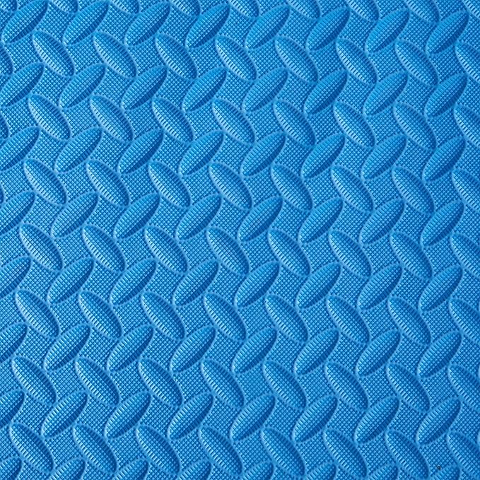 BalanceFrom Puzzle Exercise Mat 3/4" Thick, EVA Interlocking Foam Floor Tiles for Home Gym, Mat for Home Workout Equipment, Floor Padding for Kids, Multiple Sizes and Colors