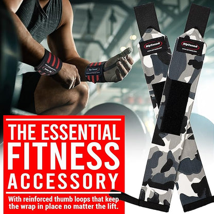 Rip Toned Wrist Wraps for Weightlifting – USPA & USAPL Approved 18" Wrist Straps for Powerlifting – Adjustable, Durable Gym Wraps with Thumb Loop – Maximum Support for Men & Women