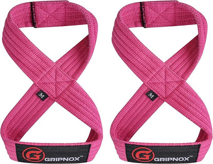 – Weight Lifting Straps Figure 8, Anti Slip Padded Wrist Support for Gym Workout Deadlift, Weightlifting, Powerlifting, Hand Bar Grip & Cross Training Strong Weightlifting Wrist Straps.