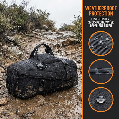 Gym Bag Duffle Bags Backpack Travel Duffle Bag with Weekend Overnight Bag for Outdoor Tactical Sports Travel Camping Hunting