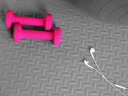 BalanceFrom Puzzle Exercise Mat 3/4" Thick, EVA Interlocking Foam Floor Tiles for Home Gym, Mat for Home Workout Equipment, Floor Padding for Kids, Multiple Sizes and Colors