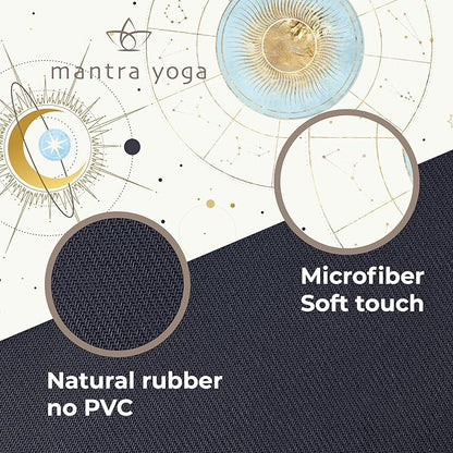 Mantra Yoga Travel PRO 1.5mm with Knee Pad - Foldable Fitness & Exercise Mat with Bag | Lightweight, Compact & Eco-Friendly | Non-Slip & Washable | For All Types of Yoga | 72" L x 24" W | 2.6 lbs