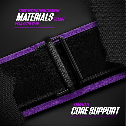 DXM SPORTS Self-Locking Weight Lifting Belt - Men Women Gym Fitness Strength Training, Bodybuilding Powerlifting Weightlifting Workout, Deadlift Squat, Pro Exercise Belt