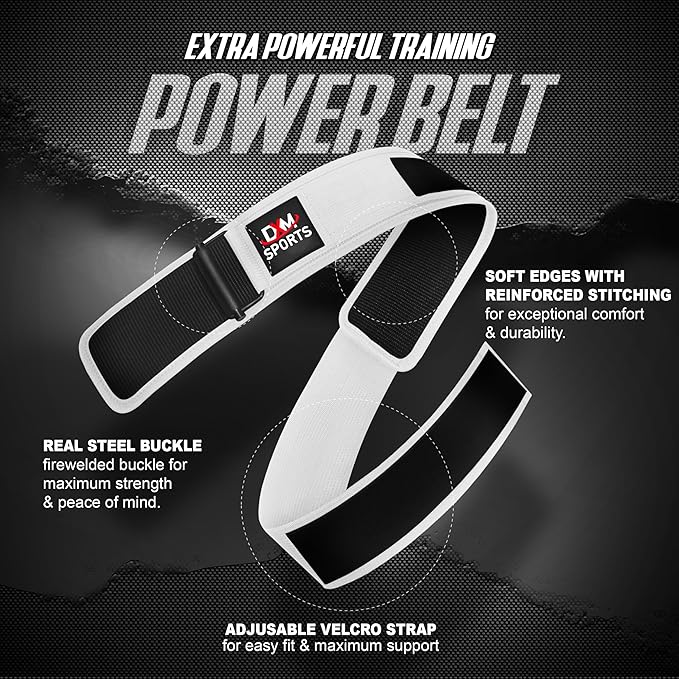 DXM SPORTS Self-Locking Weight Lifting Belt - Men Women Gym Fitness Strength Training, Bodybuilding Powerlifting Weightlifting Workout, Deadlift Squat, Pro Exercise Belt