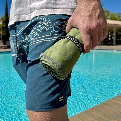 We Sweat's (2 Pack) Microfiber Towels Perfect for Travel, Gym Shower & Camping. Ultra Compact - Lightweight Shower Towel - Soft and Absorbent Silver Ion Odor-Free Absorbent Fiber - Quick Dry Towel