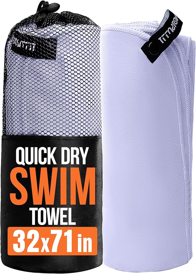 illusion Extra Large Microfibre Swimming Towel (71''L x 32''W)–Compact, Lightweight & Quick Dry Towel-Perfect for Travel, Gym, and Swim Towels Ideal for Post-Workout Showers & After Swimming