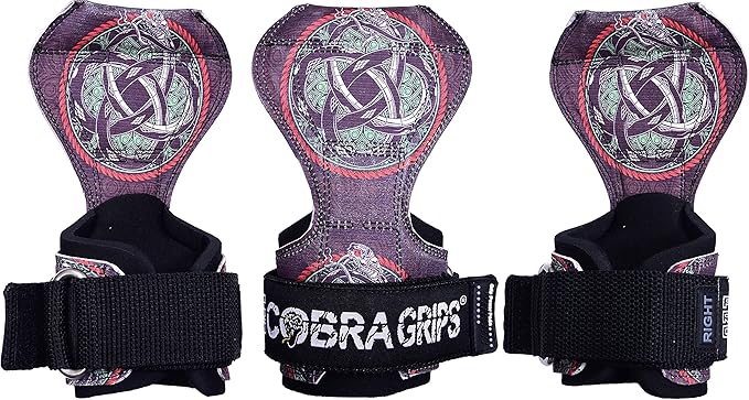 Cobra Grips PRO Weight Lifting Gloves Heavy Duty Straps Alternative with Power Lifting Hooks Padded Wrist Support for Deadlifts & Bodybuilding