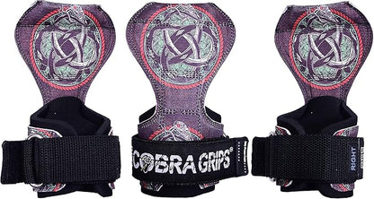 Cobra Grips PRO Weight Lifting Gloves Heavy Duty Straps Alternative with Power Lifting Hooks Padded Wrist Support for Deadlifts & Bodybuilding
