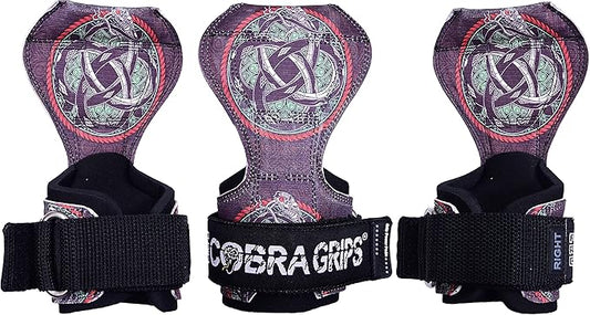 Cobra Grips PRO Weight Lifting Gloves Heavy Duty Straps Alternative with Power Lifting Hooks Padded Wrist Support for Deadlifts & Bodybuilding